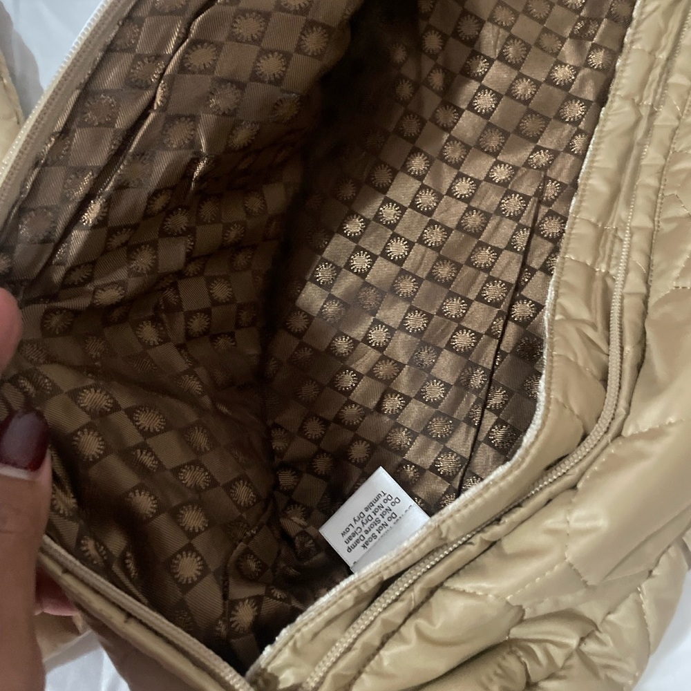 UGG Tan Quilted Kids Footie - Picture 5 of 16